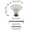 Auvotuis 10Pcs 34mm/ 1.34inch Retro Ceramic Cabinet knobs Antique Round