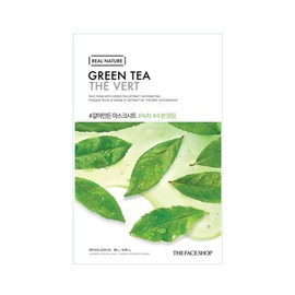 The Face Shop - Real Nature - Green Tea Face Mask Sheet - refreshed and revitalized (1 pack - 20 g)