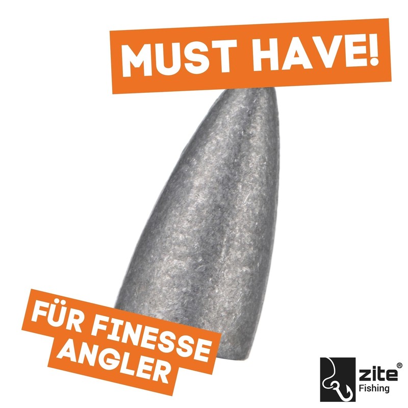 Zite Fishing Bullet Lead Fishing Weights Various Sizes 3.5-14g Ideal