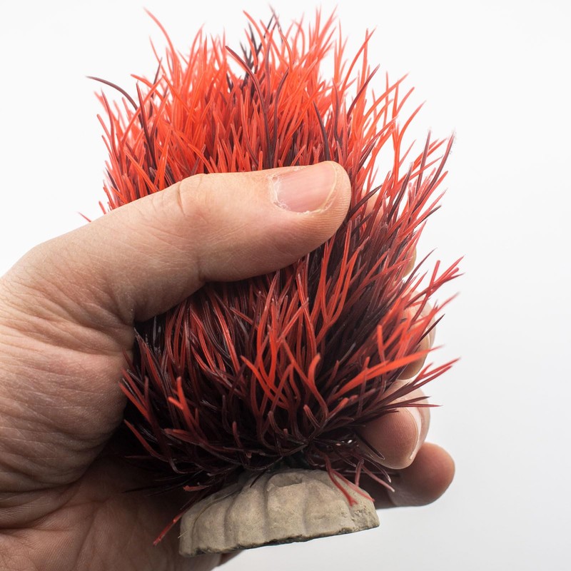 TAOMYPETS Fish Tank Decorations Aquarium Plants Plastic Artificial Décor (Black