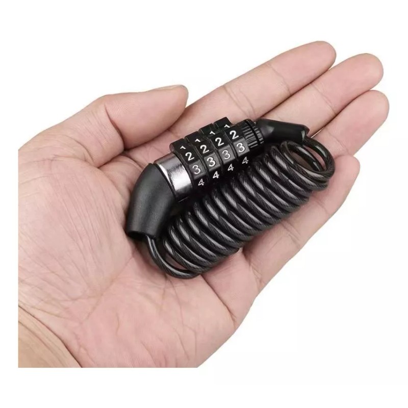 L&T Candado Para Casco De Motocicleta Cerradura De Cable Pequeño