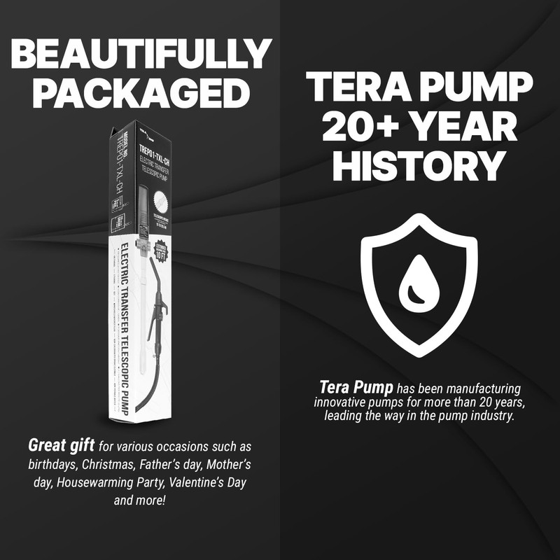 TERA PUMP - Easy-Use Battery Pump for Chemicals & Fuels