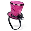 Bniksok Fuchsia Mini Top Hat on Headband Sequin