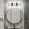 Coinmit 3 Light Black Modern Bathroom Vanity Light Fixtures Over