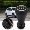 Qiilu 5 Speed Gear Stick Shift Knob Head