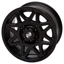 4/156 Tusk Tintic Wheel 15x7 5.0 + 2.0 Matte Black For POLARIS RZR XP Turbo S Velocity 2019-2021