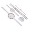 5Pcs Finger Small Joint Goniometer Clear Scale Transparent PVC Finger