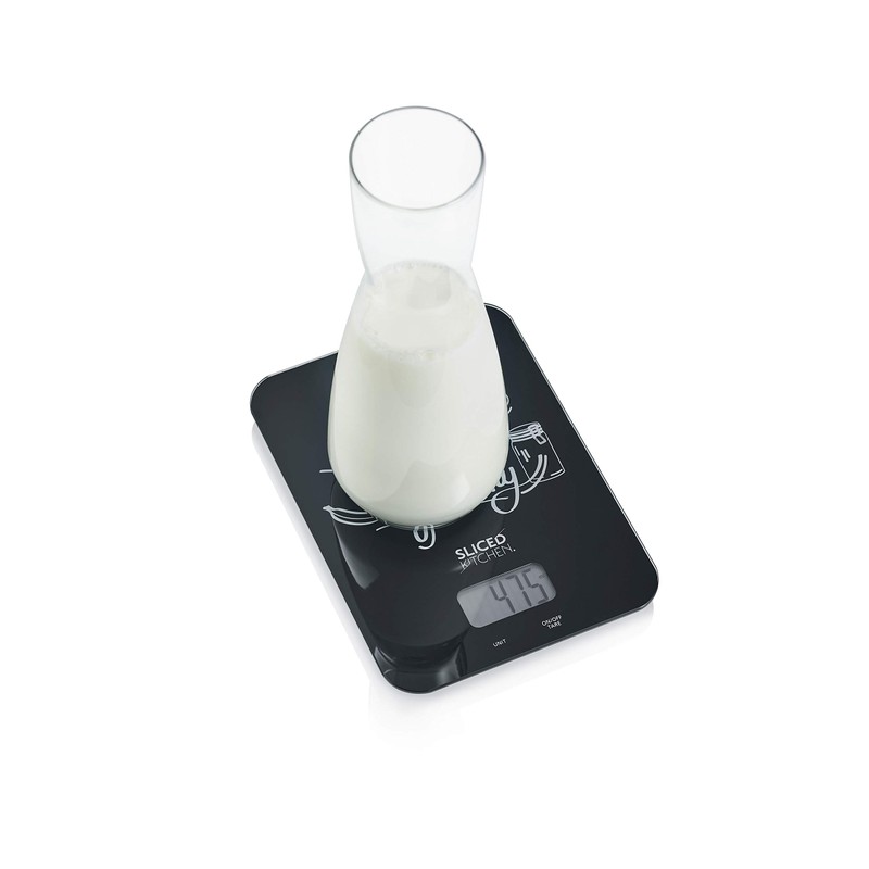 GRAEF KS 202 Digital Kitchen Scales, Black, Easy to Clean