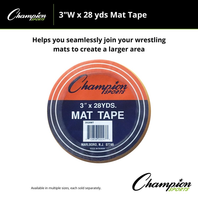 Champion Sports 3-Inch x 28-Yard Mat Tape