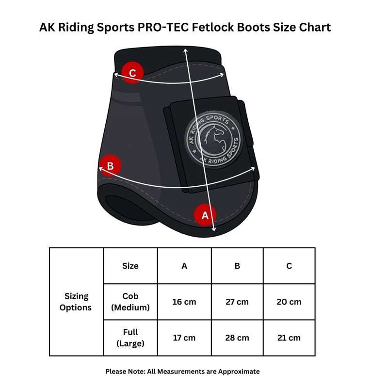 AK Pro-Tec Fetlock Horse Boots Protective Gear and Training Equipment