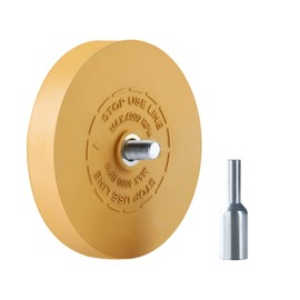 MIDO Professional Abrasive Eraser Wheel Decal Remover Tool Adhesive Remover for Cars with Pad & Adapter Graphics Removal Wheel - 1 Pack