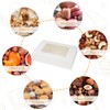 KEYIDO 20 Pack Cookie Boxes with Window, 8.5”×5.5”×2” Sweet Boxes