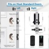 BEBASIA Smart Fingerprint Door Lock with Handle Set, Full App