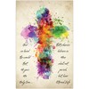 Watercolor Cross Inspirational Christian Poster-D29