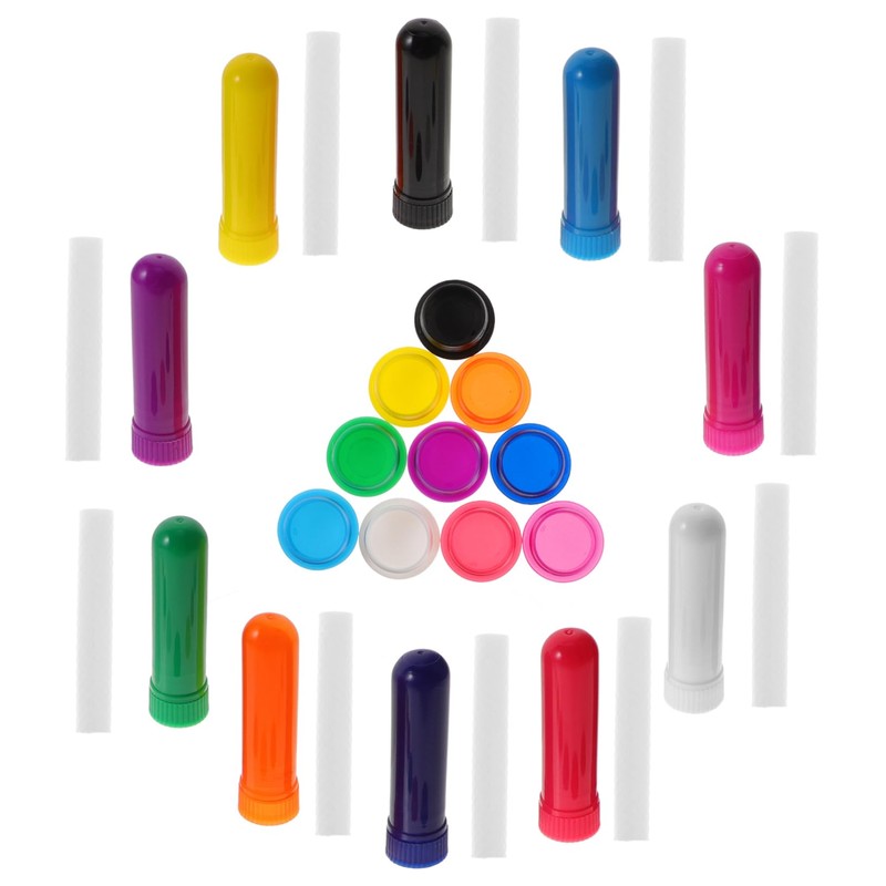 NOLITOY Sets Plastic Tube for Essential Oils Aromatherapy Stick Nasal