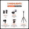 Fot☘ Mini Tripod Carbon Fiber Tripod Ball Head with Quick