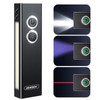 Zewdov 1300LM EDC Pocket Flashlight, 5-in-1 (Spotlight/UV/Red Beam/Floodlight/Red LED) Rechargeable