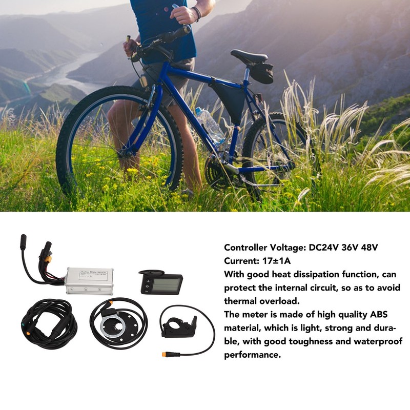 DC24V 36V 48V Electric Bike Conversion Kit with 17A 3