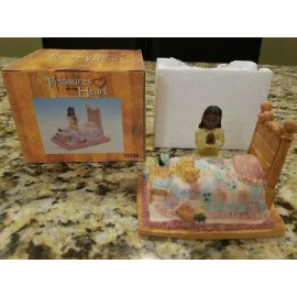Youngs Treasures of the Heart Figurine #32336  African American Praying Girl