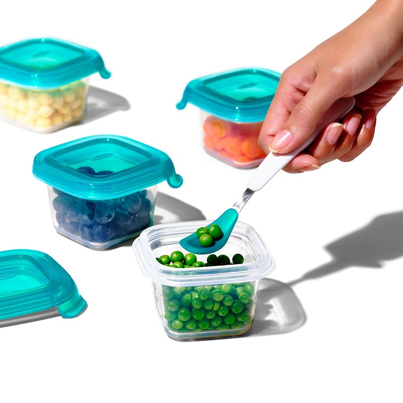 OXO Tot Silicone Baby Food Storage Container, Set of Four,