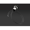 HBAN 12mm Momentary Push Button Switch, SPST 1NO 3A 250VAC,