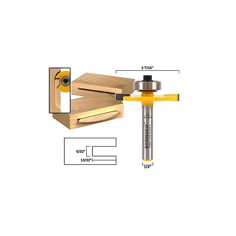 YONICO Router Bits Biscuit Cutter Joint Slot #10 1/4-Inch Shank