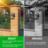 Kuniwa Solar Wall Light Outdoor with 3 Lighting Modes, Dusk