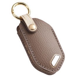 Hontumax Premium Leather 7-Button Key Fob Cover Case for Kia Carnival 2025, for KIA Telluride 2023 2024 2025, for Kia Sorento EV9 2024 2025, for KIA K4 K5 2025 Key Fob Holder (Brown)
