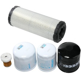 TONNISI ST-3210 Filter Kit Fits Kubota L2501 H HST Tractor Replaces Oil/Lube HH164-32430, Fuel 6A320-59930, Air Kit TA040-93230 TA040-93220, Hydraulic HHK70-14070, HH3A0-82623 (6 Pcs)