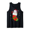Funny Havanese Dog In Christmas Socks Lights Xmas Tank Top
