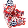 Top Pops Chewy Candy Taffy Pops, Strawberry, 48 Pack