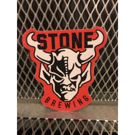 STONE BREWING ~ California ~ GARGOYLE Logo ~ 4" X 4" Craft Beer Sticker Sign R