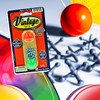JA-RU Vintage Metal Jacks Game Set/Two Bouncy Balls.(1 Pack) Mini