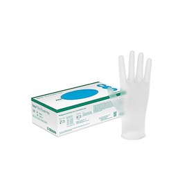 B. Braun Vasco Vinyl Powderfree Disposable Examination Gloves - Medium (Pack of 100)