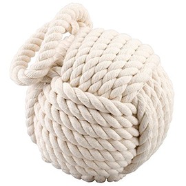 Nautical Knot Door Stopper - Ivory