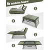 Charmline 14x9inch Small Desktop Charcoal Grill, Liftable Grilling Net, Saving