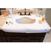 SPLASHPAD Bathroom Sink Mat, Clean and Dry Countertop Protector, Better