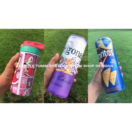 Sunflowers Bright Colored 20 oz Tumbler 20oz Skinny Cup Mug Lid w/ Straw