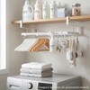CINPIUK Under Cabinet Clothes Hanger Organizer Stacker for Laundry Room,