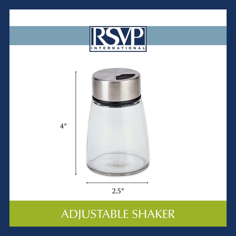 RSVP International Endurance Kitchen Collection Spice & Seasoning Shaker Bottle,