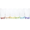 Vibrant Splash Water, Beverage Highball Glasses, 13.25 Ounce - Set