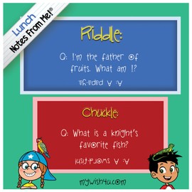 Notes From Me! 101 Tear-Off Lunch Box Notes for Kids, Wild Riddles & Chuckles Fun & Educational, Thinking of You, Summer Camp, Back to School Essential, Bored Kids Activity, Ages 8+