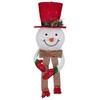 Northlight 21.5 inches Lighted Snowman with Red Top Hat Christmas