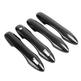 YINGTUU for Toyota Camry 2018-2023 2024 Corolla 2024 2023-2020 Accessories Door Handle Cover Trim Exterior Decoration with Smart Auto Lock Holes (Carbon Fiber Grain)