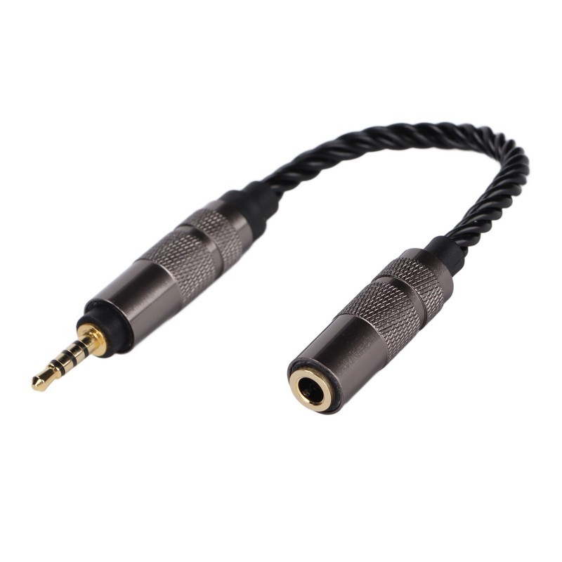 2.5mm Male to 3.5mm Female Stereo Audio Jack Adapter Headset