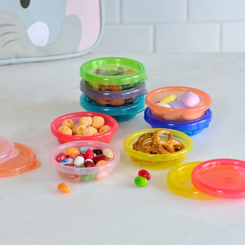 Youngever 9 Pack Snack Containers, Meal Prep Containers, Sauce Containers,