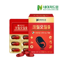 Nature Dream (Expiration date: 2024.12.25) Krill Oil Gold 1000mg x 30 capsules 1 box