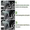 Lunsom Steering Wheel Spinner, Ball Suicide Knob Turning Grip Helper