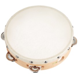 Used in Schools Kikutani Tambourines with Leather 8.3 inches (21 cm) TMB-21