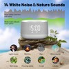 Sound Machine & Clock with Bluetooth 5.4, 14 Soothing White